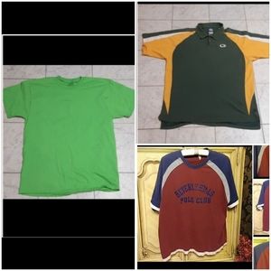 Mens Tshirt Clothes Box polo tops sz XL b14 short sleeve Packer NFL random mix